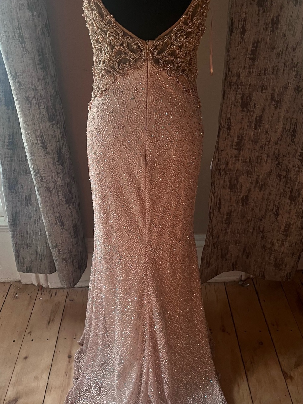 LARA Beaded Blush Pink prom/ formal dress